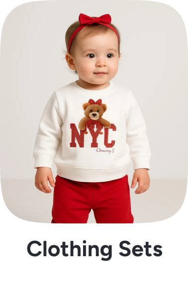 Baby 2-Piece Clothing Set – Red