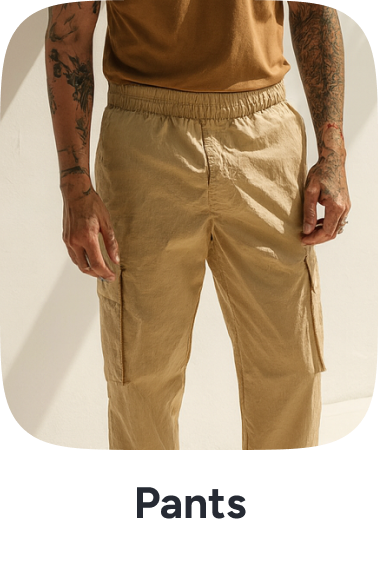 Relaxed Fit Cargo Pants – Beige